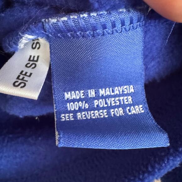 Vintage Starter New England Patriots Hooded Fleece Royal Blue Sweatshirt Medium - Picture 4 of 7